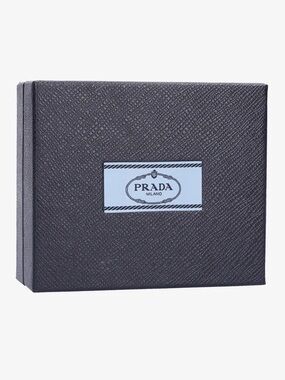 PRADA Milano Wallet Holder Textured Gift Box
